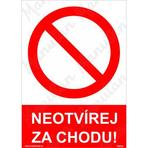 Neotvrej za chodu, plast 297 x 420 x 0,5 mm A3