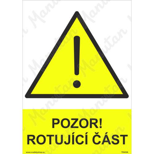 Pozor rotujc st, plast 297 x 420 x 2 mm A3