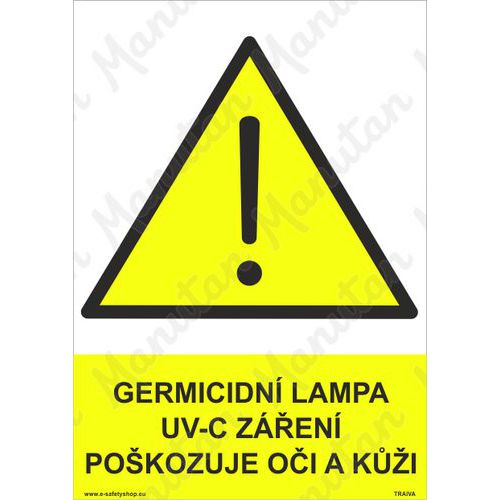 Germicidn lampa UV-C zen pokozuje oi a ki, plast 210 x 2