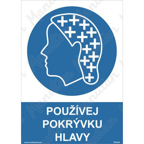 Pouvej pokrvku hlavy, plast 210 x 297 x 0,5 mm A4