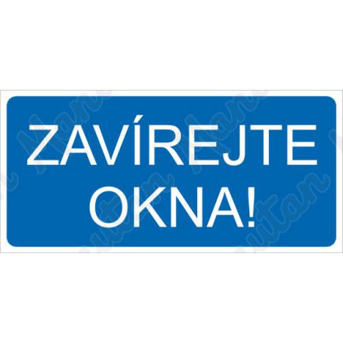 Zavrejte okna, plast 190 x 90 x 0,5 mm