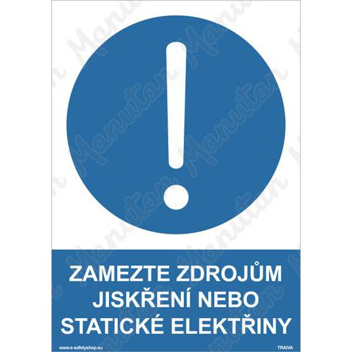 Zamezte zdrojm jisken nebo statick elektiny, plast 297 x 42