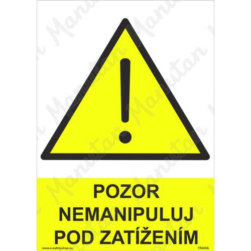 Pozor nemanipuluj pod zatenm, plast 148 x 210 x 0,5 mm A5