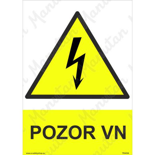 Pozor VN, plast 148 x 210 x 0,5 mm A5