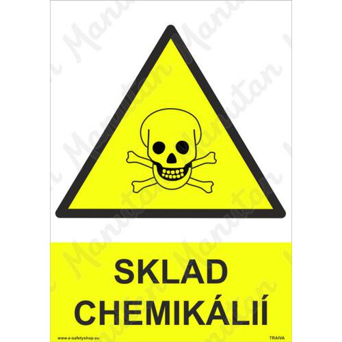 Sklad chemikli, plast 148 x 210 x 0,5 mm A5