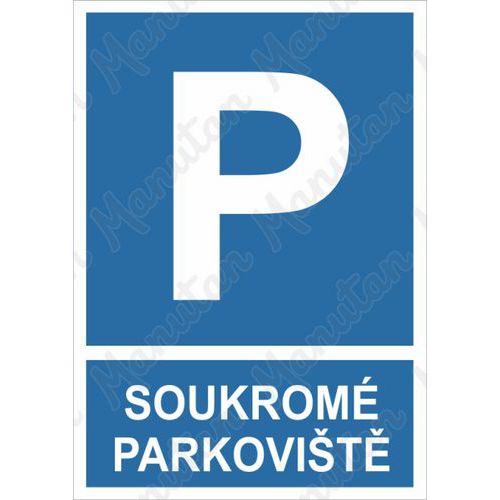 Soukrom parkovit, samolepka 210 x 297 x 0,1 mm A4