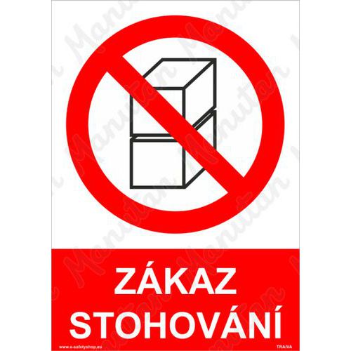 Zkaz stohovn, plast 297 x 420 x 0,5 mm A3