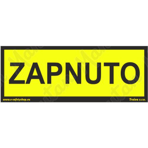 Zapnuto, plast 210 x 80 x 0,5 mm