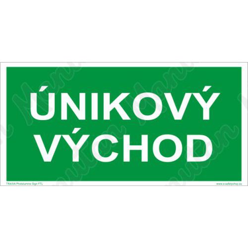 nikov vchod, samolepka 300 x 150 x 0,4 mm, fotoluminiscenn