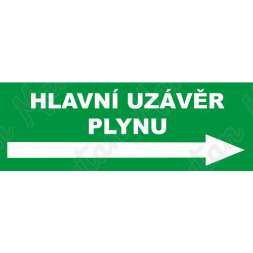 Hlavn uzvr plynu vpravo, plast 210 x 80 x 0,5 mm