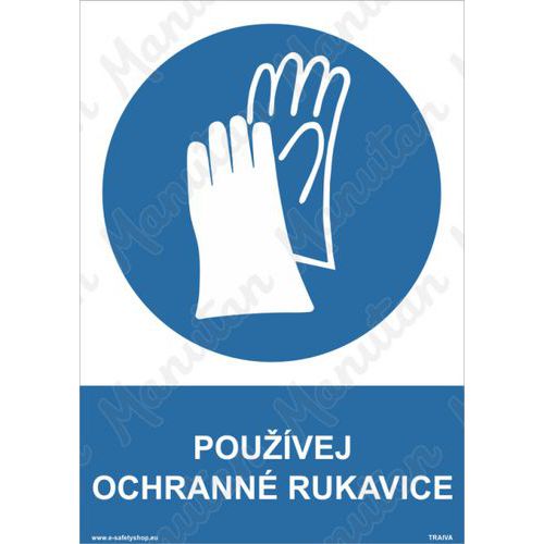 Pouvej ochrann rukavice, samolepka 210 x 297 x 0,1 mm A4