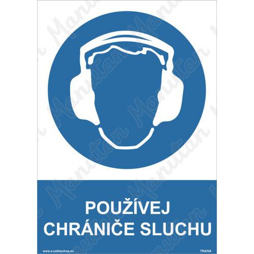 Pouvej chrnie sluchu, samolepka 210 x 297 x 0,1 mm A4