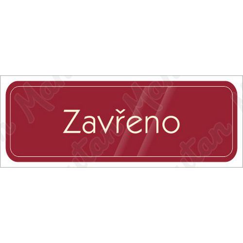 Zaveno, samolepka 200 x 70 x 0,1 mm, modr