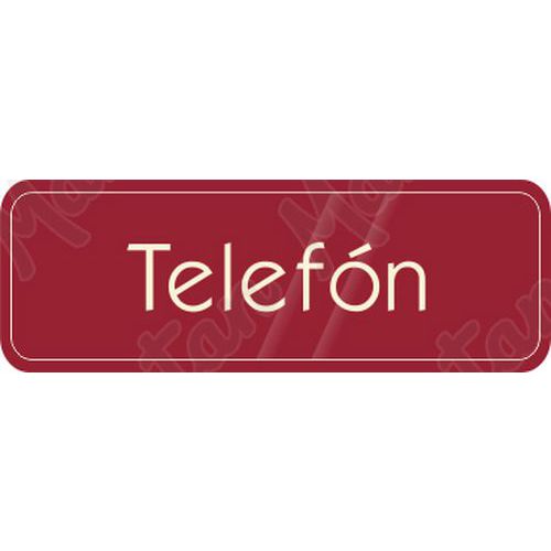 Telefn, samolepka 200 x 70 x 0,1 mm, prhledn modr
