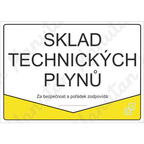 Sklad technick??ch plyn, samolepka 297 x 210 x 0,1 mm A4