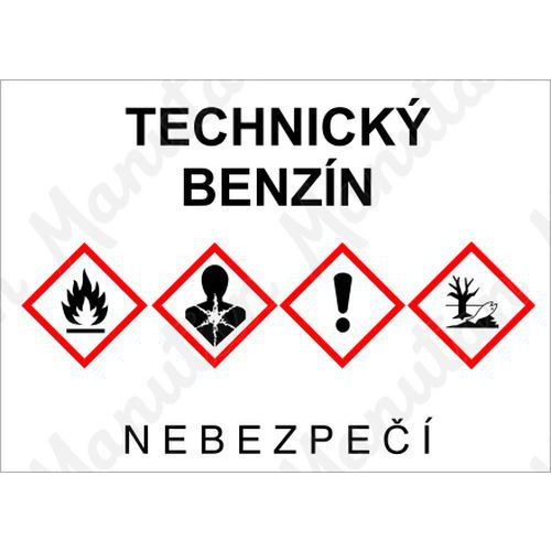 Technick benzn, samolepka 210 x 148 x 0,1 mm A5