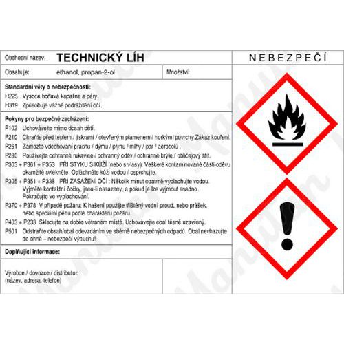 Technick lh ttek, samolepka 210 x 148 x 0,1 mm A5