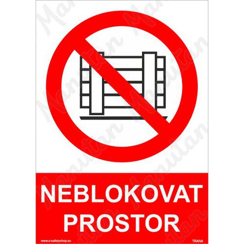 Neblokovat prostor, plast 210 x 297 x 0,5 mm A4