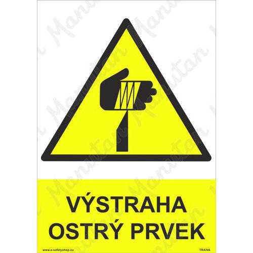 Vstraha ostr prvek, plast 148 x 210 x 0,5 mm A5