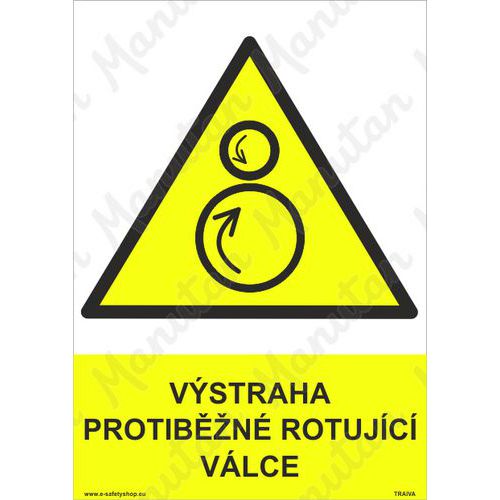 Vstraha protibn rotujc vlce, samolepka 148 x 210 x 0,1 mm