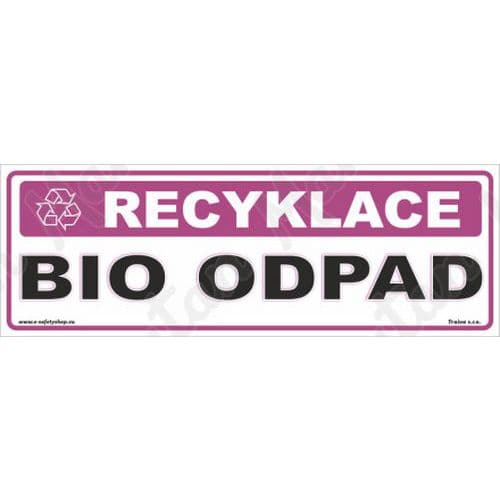 Recyklace bio odpad, plast 290 x 100 x 0,5 mm