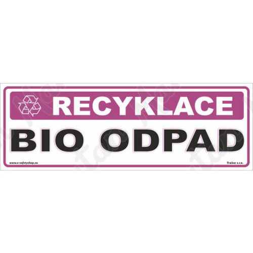 Recyklace bio odpad, plast 290 x 100 x 0,5 mm