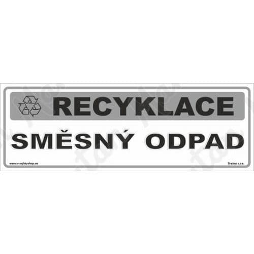 Recyklace smsn odpad, plast 290 x 100 x 0,5 mm