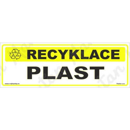 Recyklace plast, plast 290 x 100 x 0,5 mm