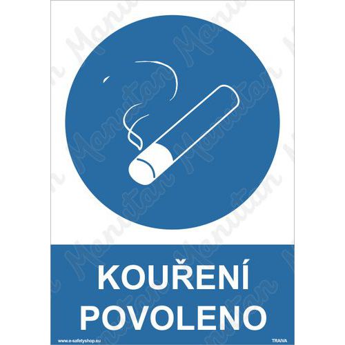 Kouen povoleno, plast 148 x 210 x 0,5 mm A5