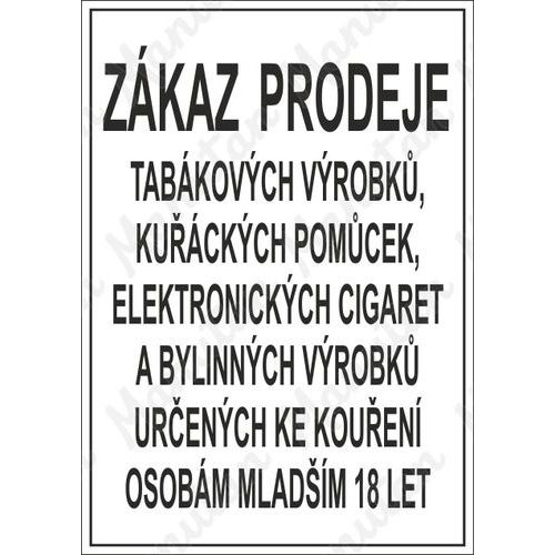 Zkaz prodeje alkoholickch npoj osobm mladm 18 let, samole