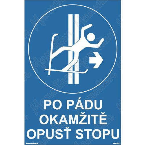 Po pdu okamit opus stopu, plast 500 x 700 x 5 mm