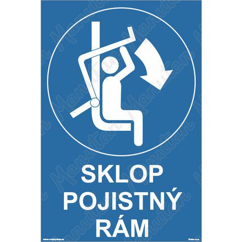 Sklop pojistn rm, plast 500 x 700 x 5 mm