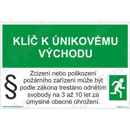 Kl k nikovmu vchodu, plast 150 x 100 x 0,5 mm