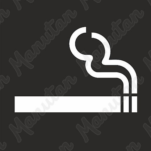 ablona cigareta, plast 235 x 235 x 0,5 mm
