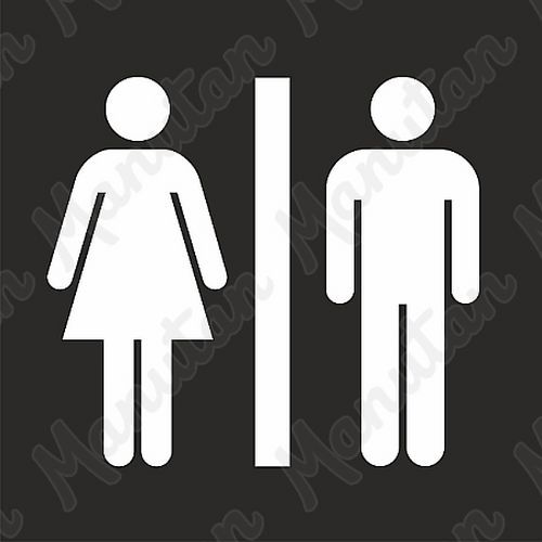 Vodorovné značení - Šablona toalety