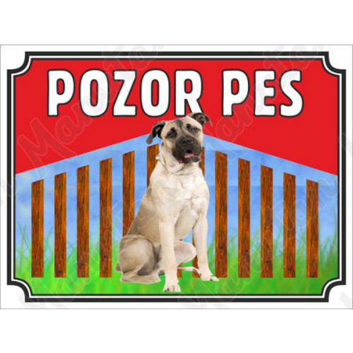 Pozor pes - Cane, plast 210 x 148 x 0,5 mm A5