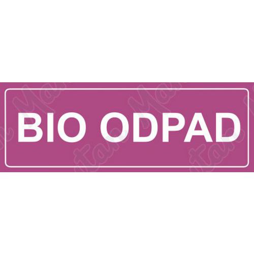 Recyklace bio odpad, samolepka 290 x 100 x 0,1 mm