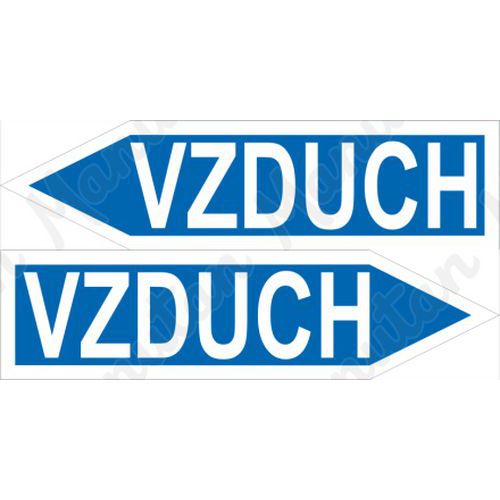 Vzduch, plast 285 x 74 x 0,5 mm vlevo