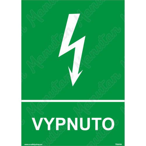 Vypnuto, plast 210 x 297 x 0,5 mm A4