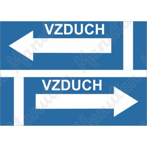 Vzduch, samolepka 100 x 48 x 0,1 mm vlevo