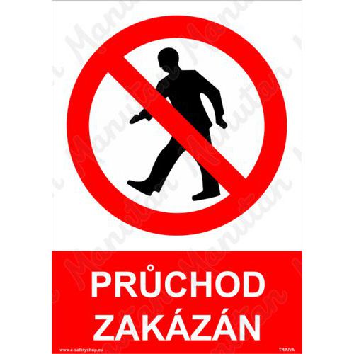 Prchod zakzn, samolepka 297 x 420 x 0,1 mm A3