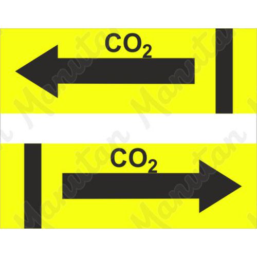 CO2, samolepka 65 x 31 x 0,1 mm vlevo