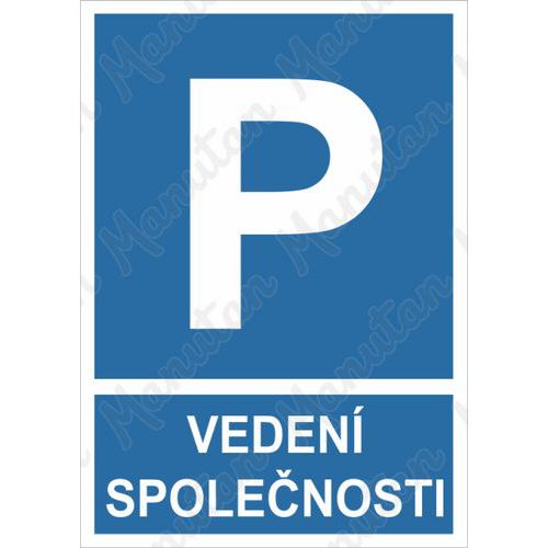 Vyhrazen parkovn veden spolenosti, plast 297 x 420 x 2 mm A