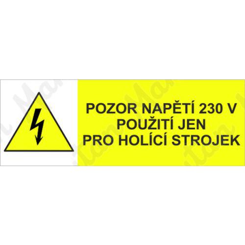 Napt 230V, samolepka 105 x 37 x 0,1 mm