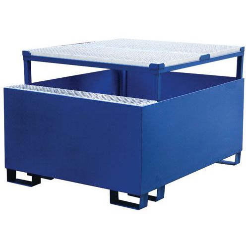 Ocelov zchytn vana pod IBC kontejner, kapacita 1 000 l, 95 x