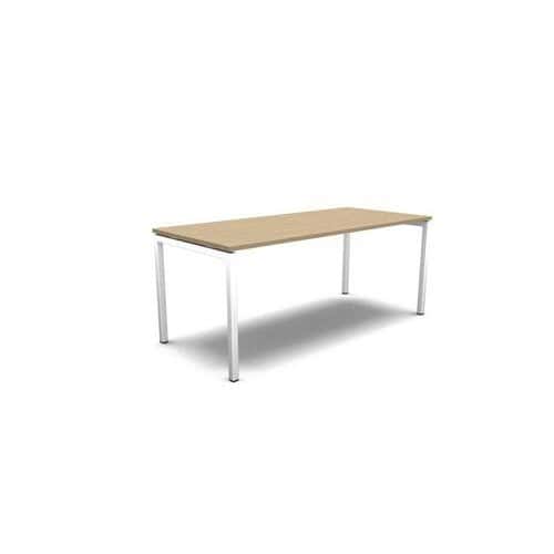 Rovné kancelářské stoly MOON U, 180 x 80 x 74 cm, rovné provedení