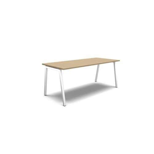 Rovné kancelářské stoly MOON A, 180 x 80 x 74 cm, rovné provedení