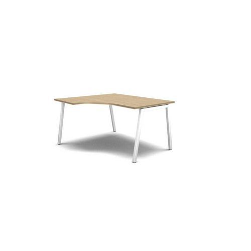 Ergo kancelsk stl MOON A, 140 x 120 x 74 cm, lev proveden,