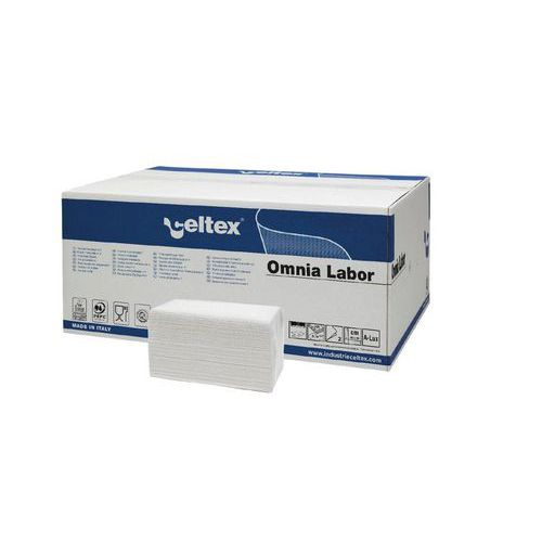 Papírové ručníky skládané Celtex Omnia Labor bílé 2vrstvy, 2400ks