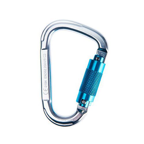 Karabina hlinkov Twist Lock, stbrn